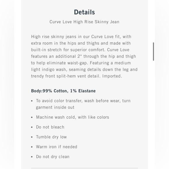 Abercrombie & Fitch Curve Love HR Skinny Jeans - Picture 8 of 10